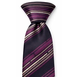 Antonio Calafatano 100% Silk Mens Tie Miland NY Abstract Multicolored Purple